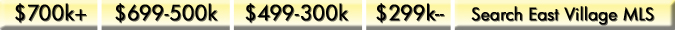East Village Real Estate Properties